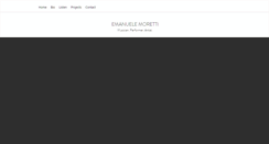 Desktop Screenshot of emanuelemoretti.com